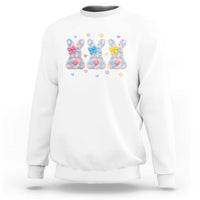 Faux Yarn Easter Bunny Effect Printed Sweatshirt Coquette Aesthetic Gift