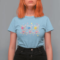 Faux Yarn Easter Bunny Effect Printed T Shirt For Women Coquette Aesthetic Gift