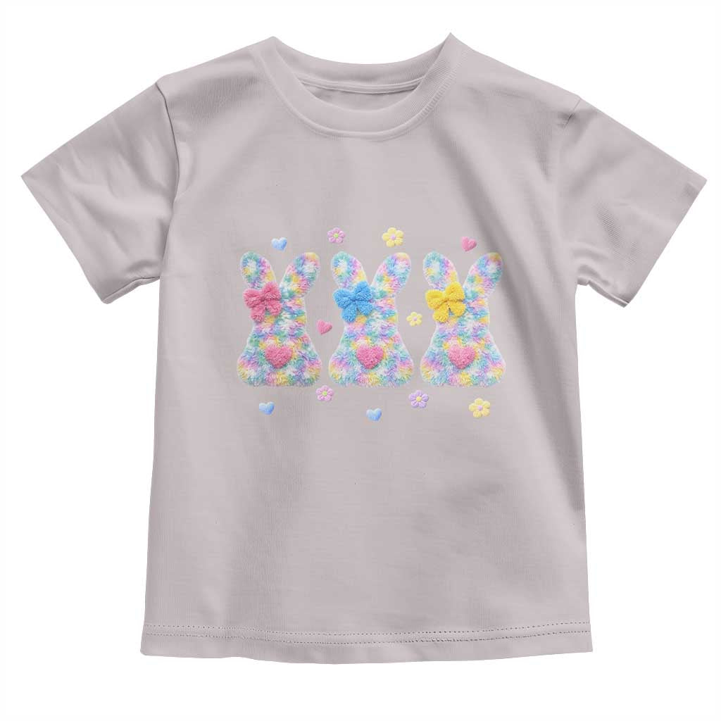 Faux Yarn Easter Bunny Effect Printed Toddler T Shirt Coquette Aesthetic Gift