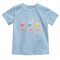 Faux Yarn Easter Bunny Effect Printed Toddler T Shirt Coquette Aesthetic Gift