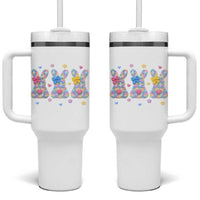 Faux Yarn Easter Bunny Effect Printed Tumbler With Handle Coquette Aesthetic Gift