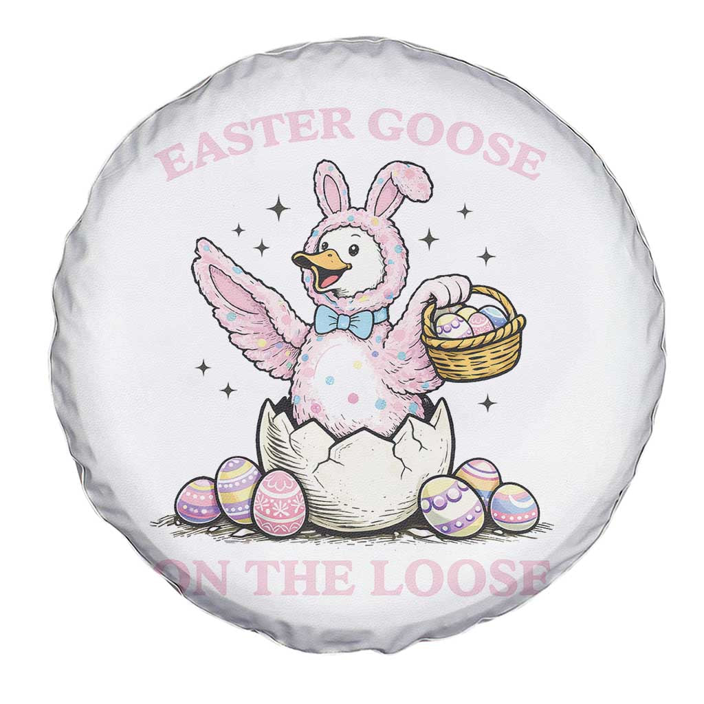Easter Goose On The Loose Spare Tire Cover Funny Easter Egg Hunt Gift