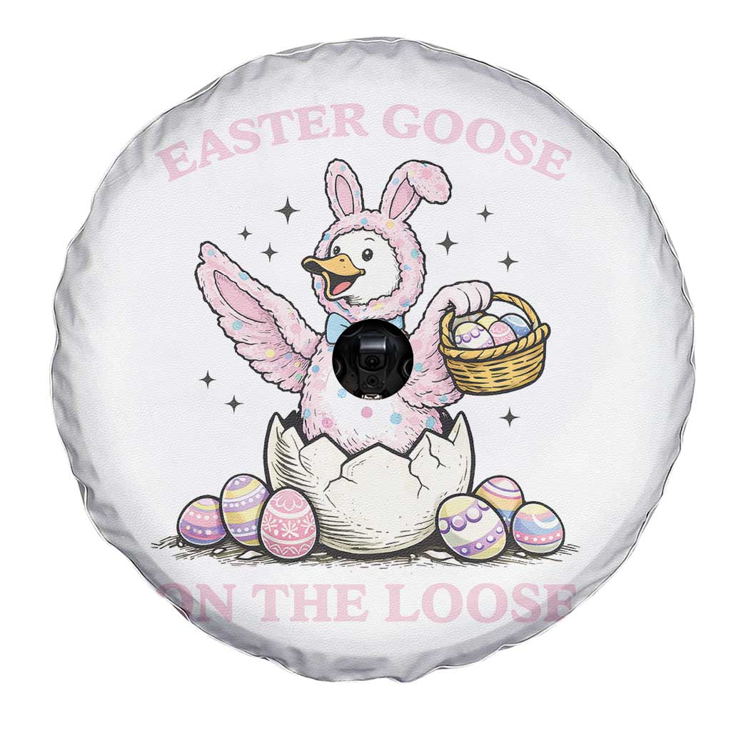 Easter Goose On The Loose Spare Tire Cover Funny Easter Egg Hunt Gift