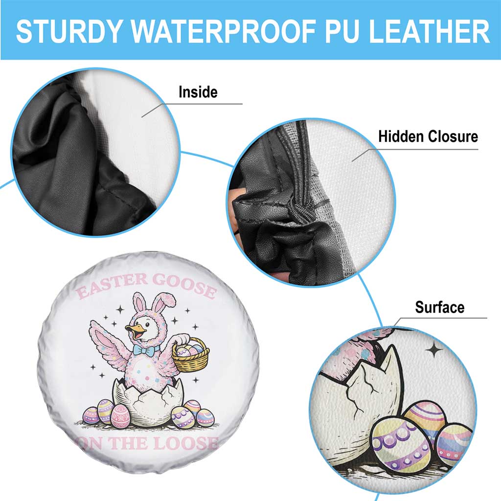 Easter Goose On The Loose Spare Tire Cover Funny Easter Egg Hunt Gift