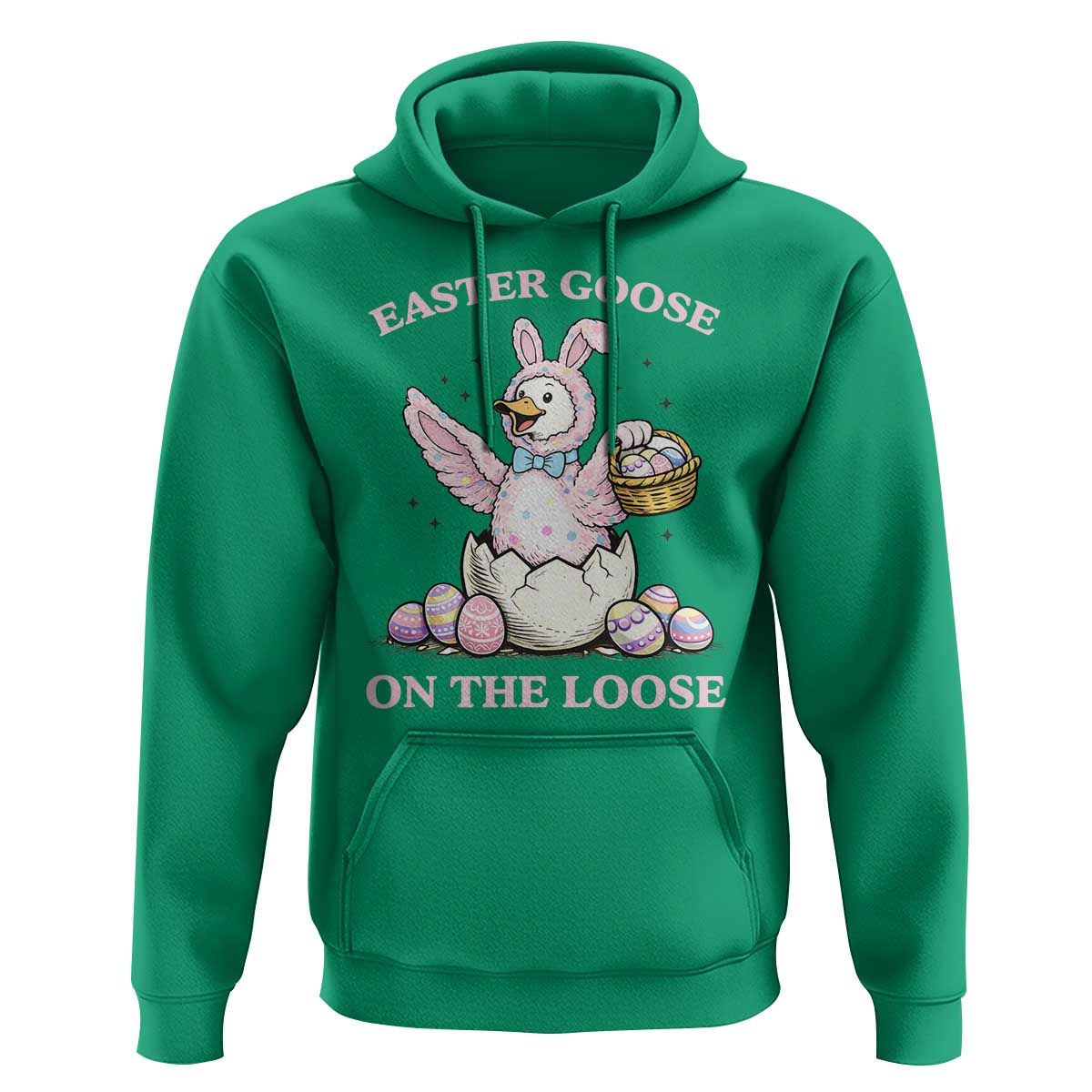 Easter Goose On The Loose Hoodie Funny Easter Egg Hunt Gift