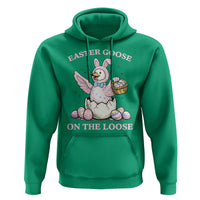 Easter Goose On The Loose Hoodie Funny Easter Egg Hunt Gift
