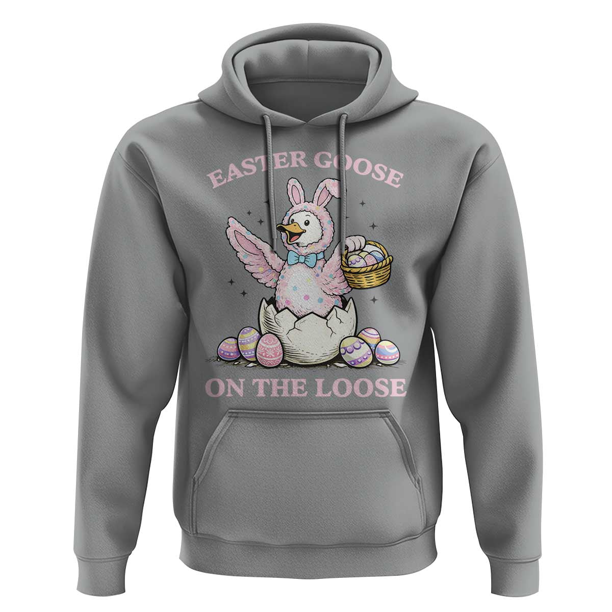 Easter Goose On The Loose Hoodie Funny Easter Egg Hunt Gift