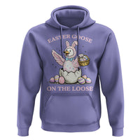 Easter Goose On The Loose Hoodie Funny Easter Egg Hunt Gift