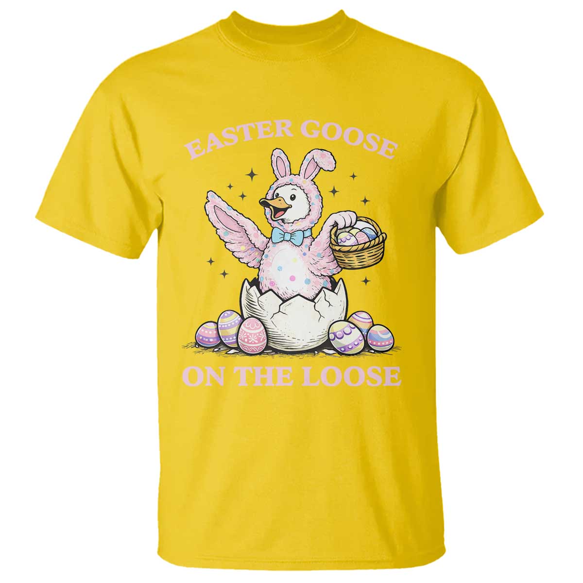 Easter Goose On The Loose T Shirt Funny Easter Egg Hunt Gift