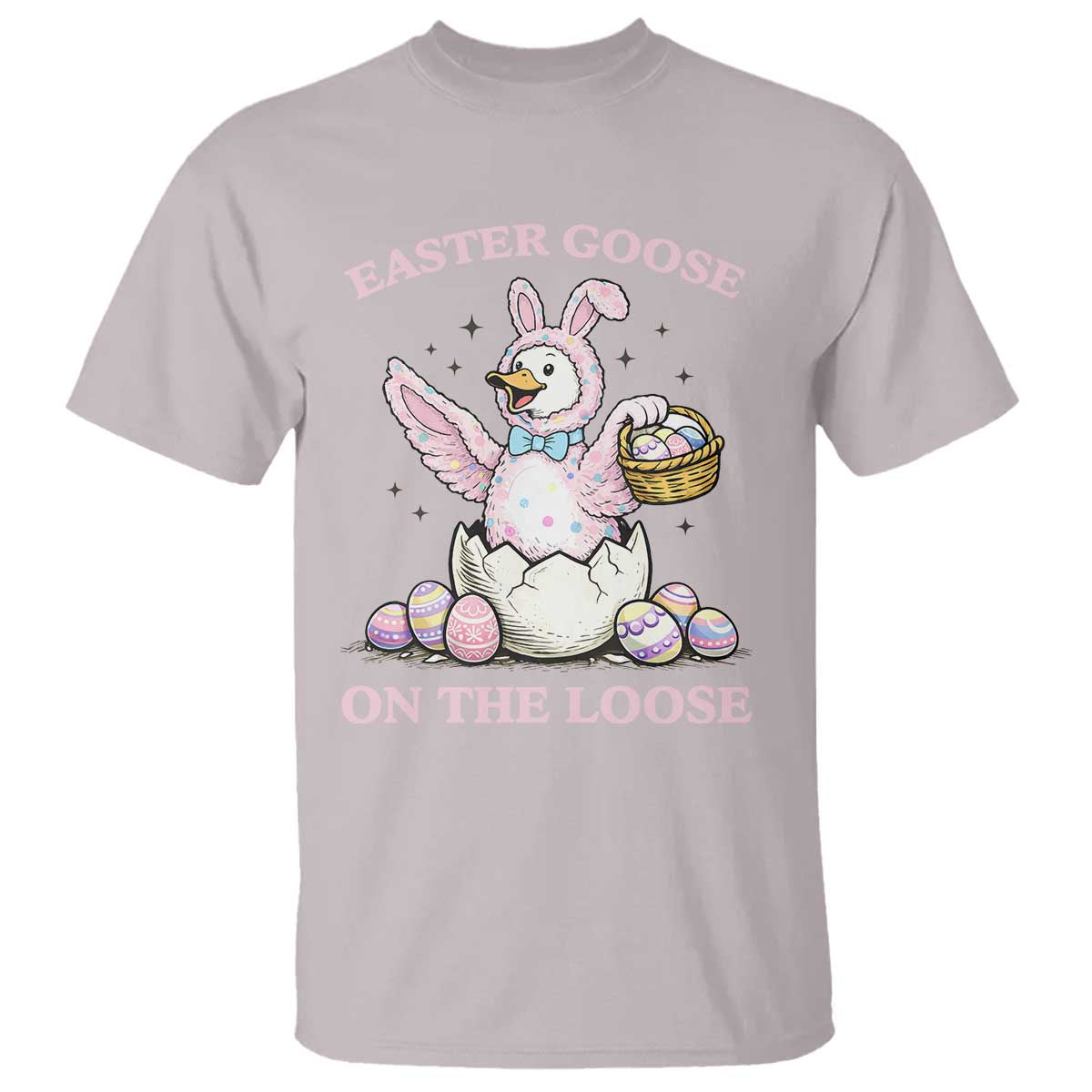 Easter Goose On The Loose T Shirt Funny Easter Egg Hunt Gift