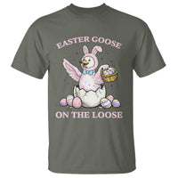 Easter Goose On The Loose T Shirt Funny Easter Egg Hunt Gift
