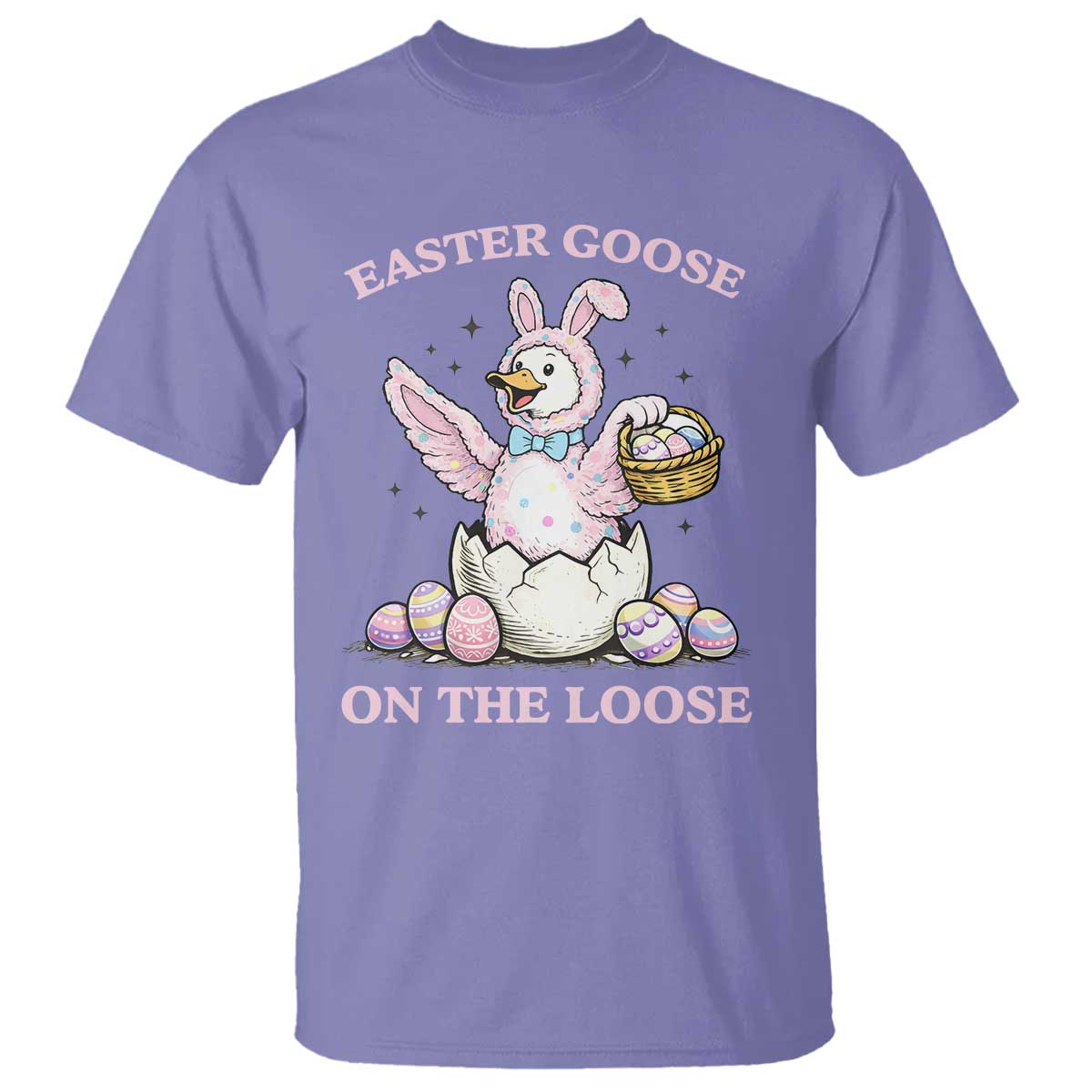 Easter Goose On The Loose T Shirt Funny Easter Egg Hunt Gift