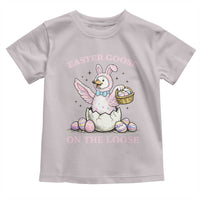 Easter Goose On The Loose Toddler T Shirt Funny Easter Egg Hunt Gift