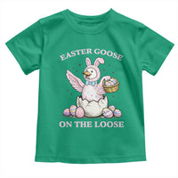 Easter Goose On The Loose Toddler T Shirt Funny Easter Egg Hunt Gift