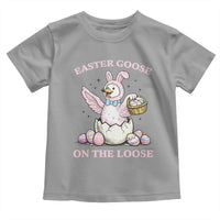 Easter Goose On The Loose Toddler T Shirt Funny Easter Egg Hunt Gift