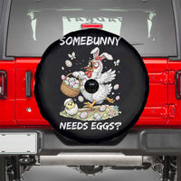 Funny Easter Chicken Bunny Ears Spare Tire Cover Somebunny Needs Eggs