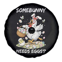 Funny Easter Chicken Bunny Ears Spare Tire Cover Somebunny Needs Eggs