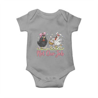 Funny Chicken Bunny Ears Baby Onesie Not Our Job Easter Gift