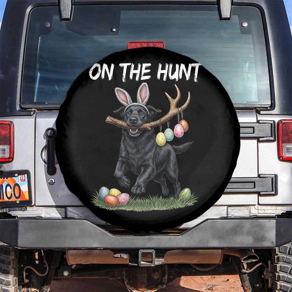 Funny Easter Hunting Dog Spare Tire Cover Labrador Bunny Ears On The Hunt