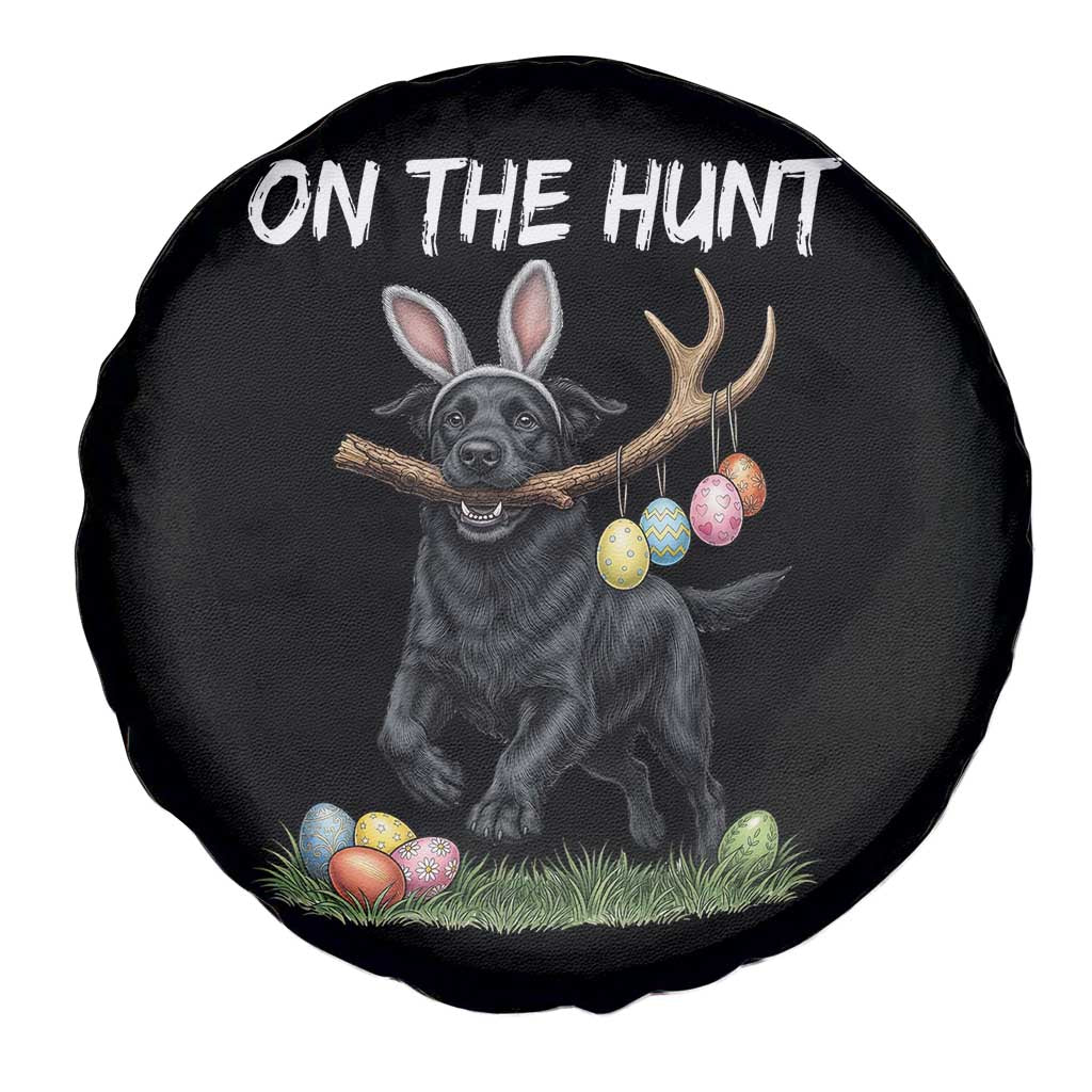 Funny Easter Hunting Dog Spare Tire Cover Labrador Bunny Ears On The Hunt