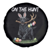 Funny Easter Hunting Dog Spare Tire Cover Labrador Bunny Ears On The Hunt
