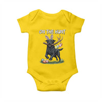Funny Easter Hunting Dog Baby Onesie Labrador Bunny Ears On The Hunt