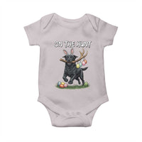 Funny Easter Hunting Dog Baby Onesie Labrador Bunny Ears On The Hunt