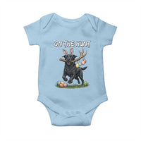 Funny Easter Hunting Dog Baby Onesie Labrador Bunny Ears On The Hunt