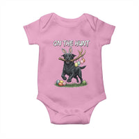 Funny Easter Hunting Dog Baby Onesie Labrador Bunny Ears On The Hunt