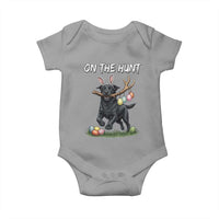 Funny Easter Hunting Dog Baby Onesie Labrador Bunny Ears On The Hunt