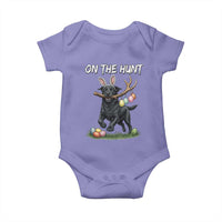 Funny Easter Hunting Dog Baby Onesie Labrador Bunny Ears On The Hunt