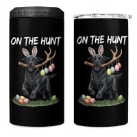 Funny Easter Hunting Dog 4 in 1 Can Cooler Tumbler Labrador Bunny Ears On The Hunt
