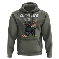 Funny Easter Hunting Dog Hoodie Labrador Bunny Ears On The Hunt