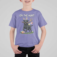 Funny Easter Hunting Dog T Shirt For Kid Labrador Bunny Ears On The Hunt