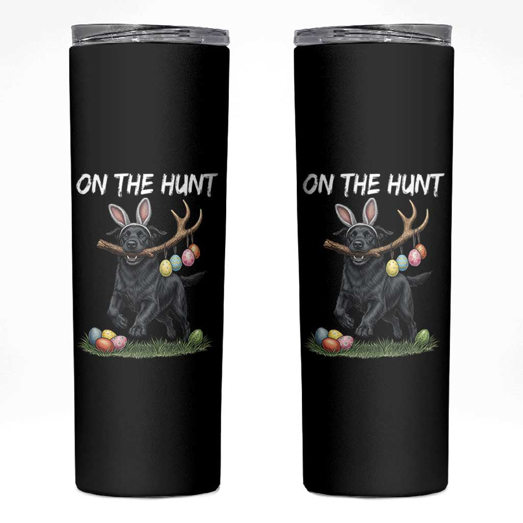 Funny Easter Hunting Dog Skinny Tumbler Labrador Bunny Ears On The Hunt