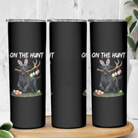 Funny Easter Hunting Dog Skinny Tumbler Labrador Bunny Ears On The Hunt