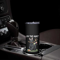 Funny Easter Hunting Dog Skinny Tumbler Labrador Bunny Ears On The Hunt