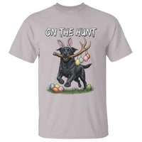 Funny Easter Hunting Dog T Shirt Labrador Bunny Ears On The Hunt
