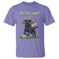 Funny Easter Hunting Dog T Shirt Labrador Bunny Ears On The Hunt