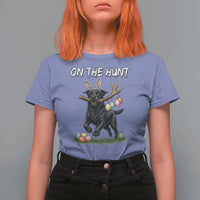 Funny Easter Hunting Dog T Shirt For Women Labrador Bunny Ears On The Hunt