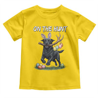 Funny Easter Hunting Dog Toddler T Shirt Labrador Bunny Ears On The Hunt