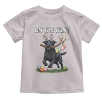 Funny Easter Hunting Dog Toddler T Shirt Labrador Bunny Ears On The Hunt