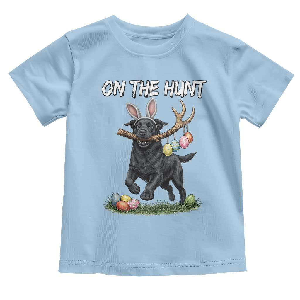 Funny Easter Hunting Dog Toddler T Shirt Labrador Bunny Ears On The Hunt