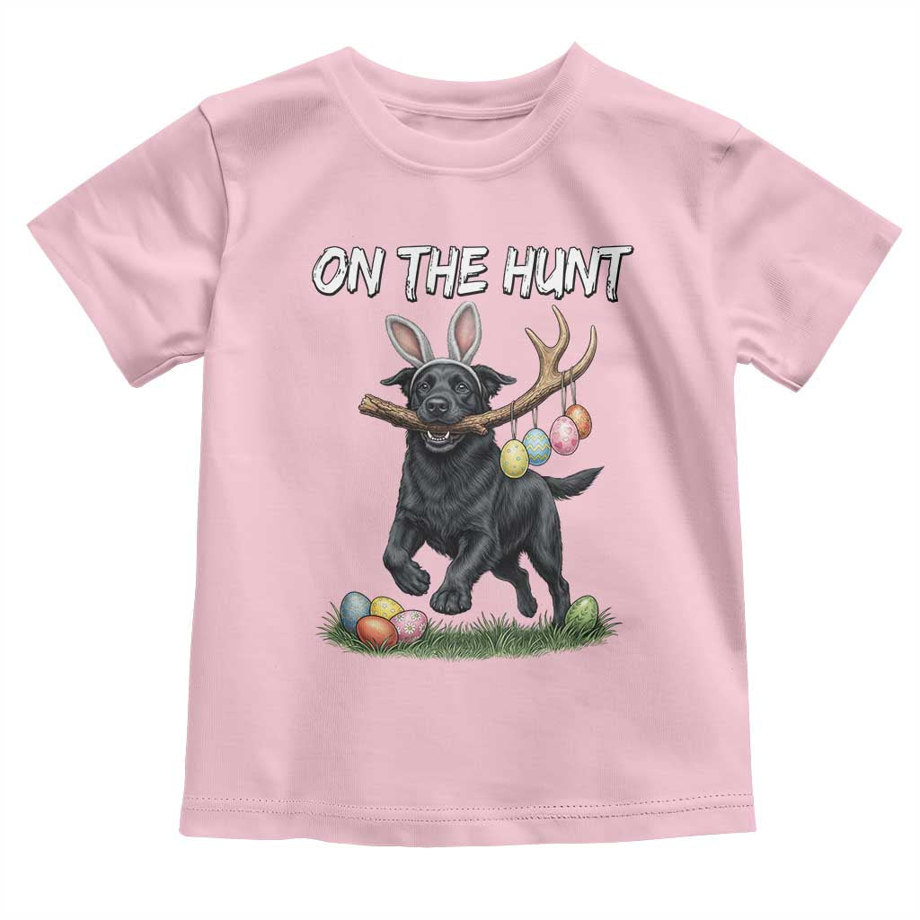Funny Easter Hunting Dog Toddler T Shirt Labrador Bunny Ears On The Hunt