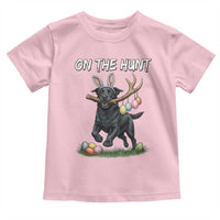 Funny Easter Hunting Dog Toddler T Shirt Labrador Bunny Ears On The Hunt