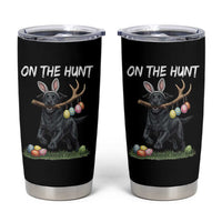Funny Easter Hunting Dog Tumbler Cup Labrador Bunny Ears On The Hunt
