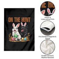 Funny Easter Labrador Bunny Ears Garden Flag On The Hunt