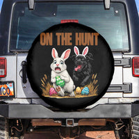 Funny Easter Labrador Bunny Ears Spare Tire Cover On The Hunt