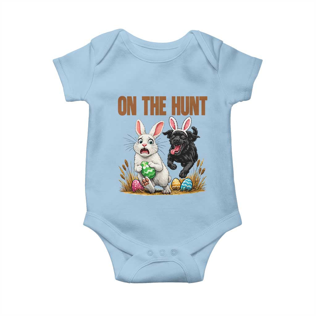 Funny Easter Labrador Bunny Ears Baby Onesie On The Hunt