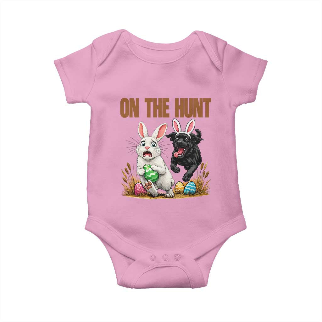 Funny Easter Labrador Bunny Ears Baby Onesie On The Hunt